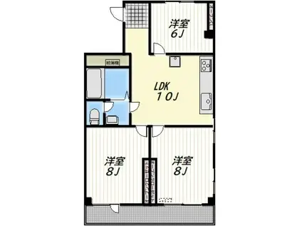 JILL(3LDK/3階)の間取り写真