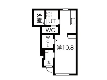 コモド山家(ワンルーム/1階)の間取り写真