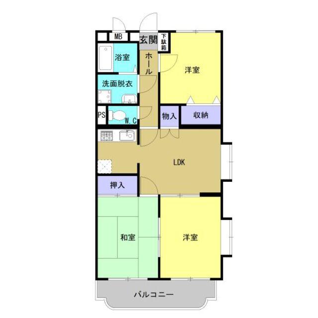 スマイルM1(3LDK/1階)の間取り写真