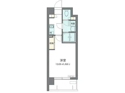 クレイノメゾンZEN(1K/3階)の間取り写真