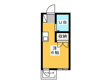 ASADAFLAT(ワンルーム/3階)の間取り写真