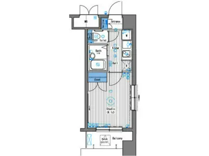 ガラ・シティ南麻布(1K/4階)の間取り写真