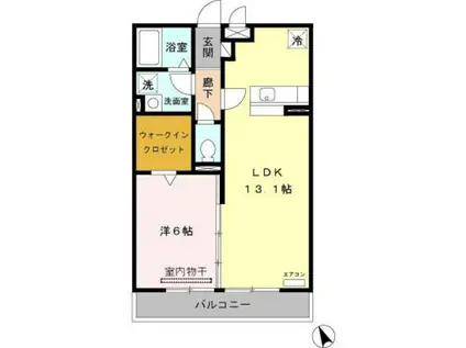 メゾンアリア(1LDK/3階)の間取り写真