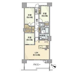 プラウド瑞穂汐路(3LDK/2階)の間取り写真