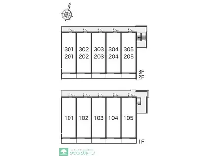 ミランダマリアライト(ワンルーム/2階)の間取り写真