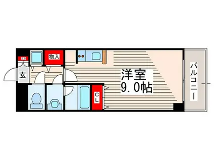 パルティール(ワンルーム/7階)の間取り写真