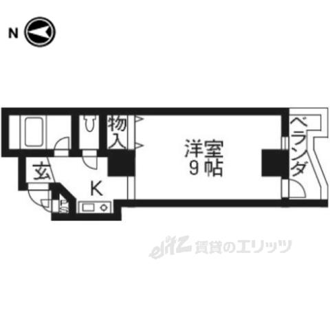 エスタシオン・シバタ(1K/7階)の間取り写真