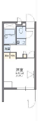 レオパレスクララ九条(1K/1階)の間取り写真