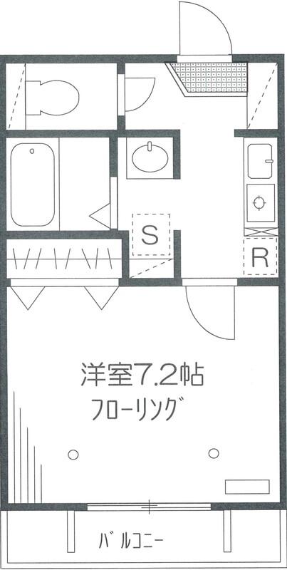 ステラ アレア(1K/1階)の間取り写真