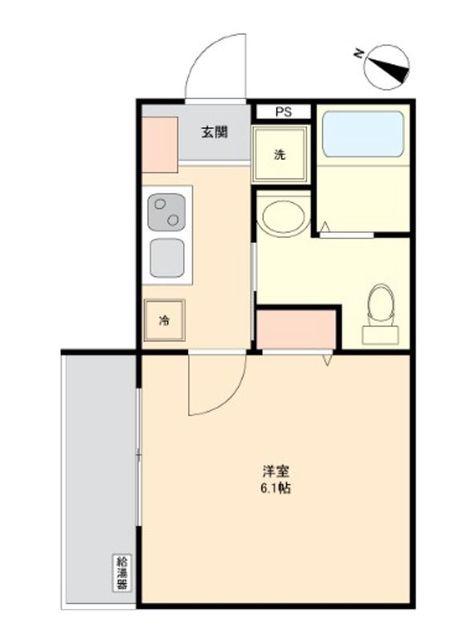 さいたま市北区吉野町計画(1K/1階)の間取り写真