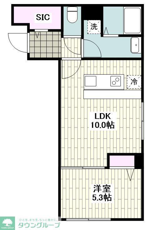 ザ・シティレジデンス学芸大学(1LDK/3階)の間取り写真