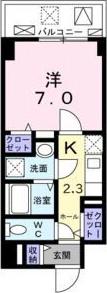 ヘスティア(1K/5階)の間取り写真