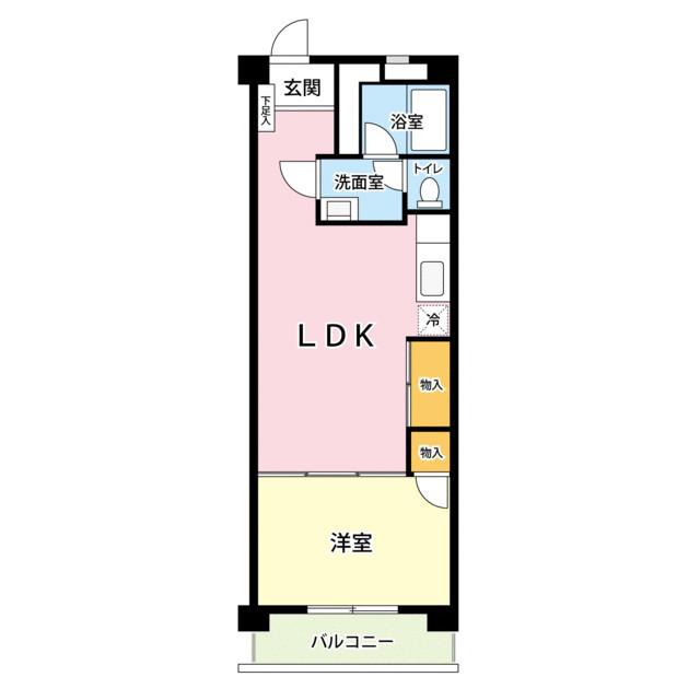 蕨HOUSE(1LDK/2階)の間取り写真