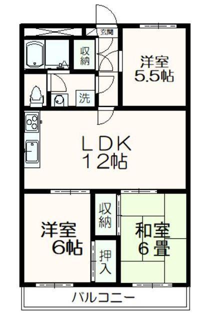 リバーサイドソシア(3LDK/4階)の間取り写真
