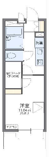 レオパレスKOIWAI(1K/1階)の間取り写真