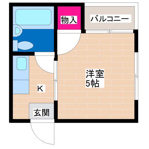 シティハイツ瓜破東(1K/3階)の間取り写真