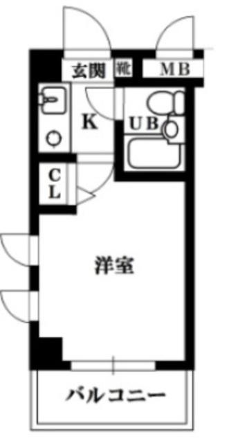 アーバンコート南行徳II(1K/3階)の間取り写真