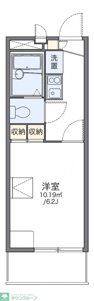レオパレス西陵(1K/3階)の間取り写真
