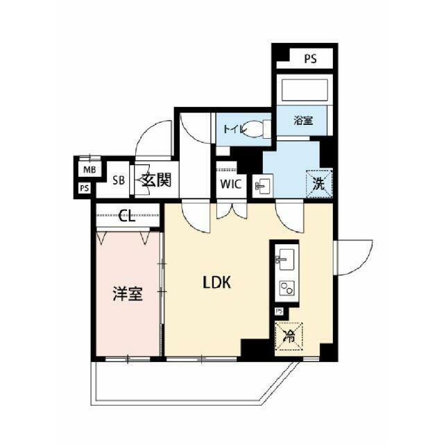 マイナビSTAY糀谷(1LDK/5階)の間取り写真