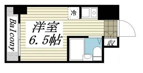 フォーラムイン・東京(ワンルーム/3階)の間取り写真