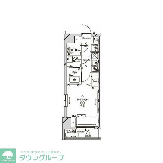 ラフィスタ大師前イースト(1K/7階)の間取り写真
