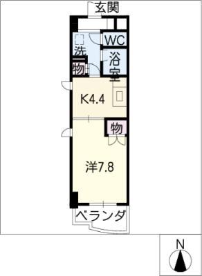 ESTATE YAMADA(1K/3階)の間取り写真