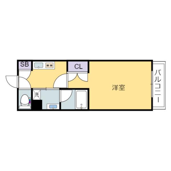 タウンライフ本郷駅前(1K/3階)の間取り写真