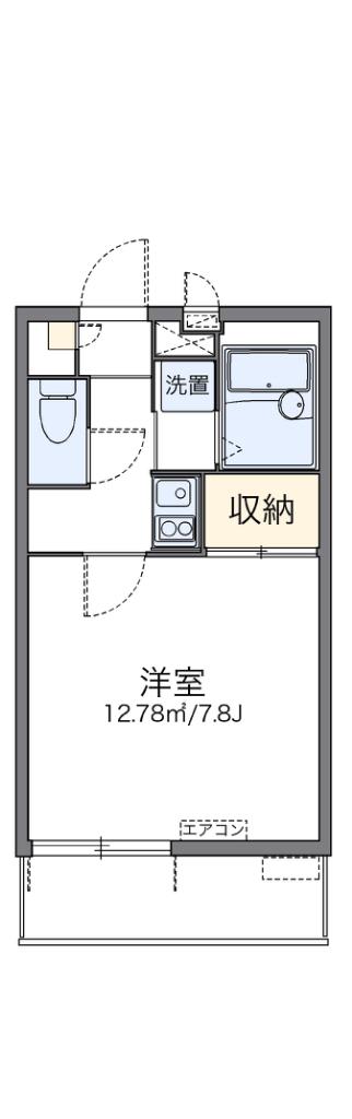 レオパレス曙(1K/3階)の間取り写真