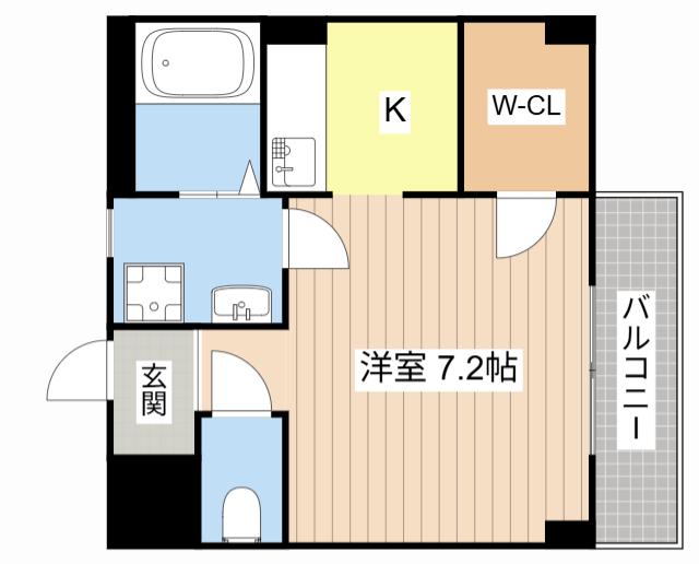 JR東海道本線 南彦根駅 徒歩19分 2階建 築21年(1K/1階)の間取り写真