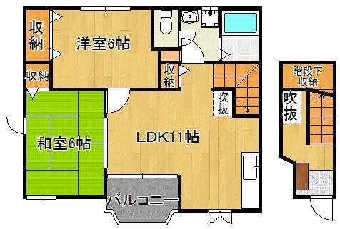 HOUSE SHOHO(2LDK/2階)の間取り写真
