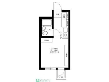 メゾン池袋(ワンルーム/4階)の間取り写真