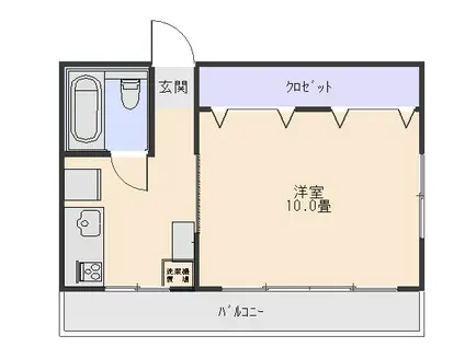 SY大手町(1K/4階)の間取り写真