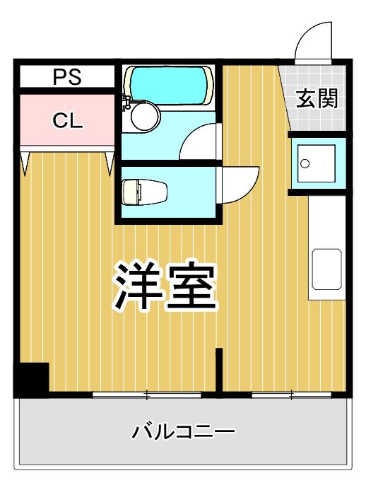 ネクステージ塚口本町(1K/3階)の間取り写真