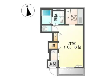 ANJUUREI(1K/1階)の間取り写真