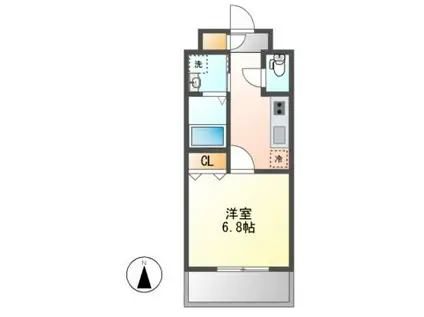 MELIV桜山(1K/5階)の間取り写真