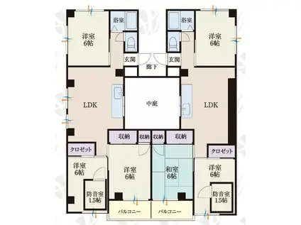 BCASA所沢下山口RE-BORN(3LDK/2階)の間取り写真