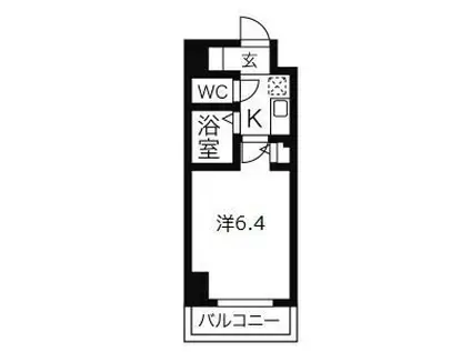 ワコーレ新神戸ステージ(1K/8階)の間取り写真