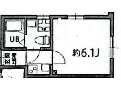 ルミエール(1K/2階)の間取り写真