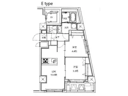 REALIZE MACHIYA(2LDK/3階)の間取り写真