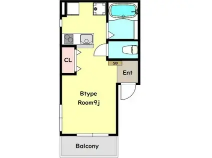 UNIVA・OAK谷中(ワンルーム/2階)の間取り写真