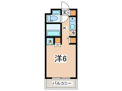 大倉山アーバンライフ(1K/3階)の間取り写真