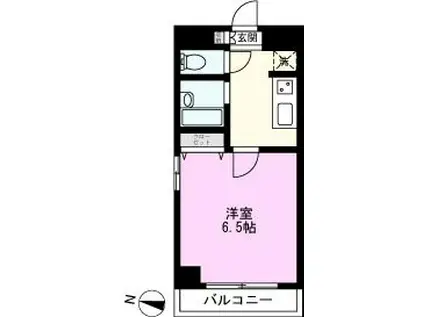 フロンティアゲート扇大橋(1K/3階)の間取り写真