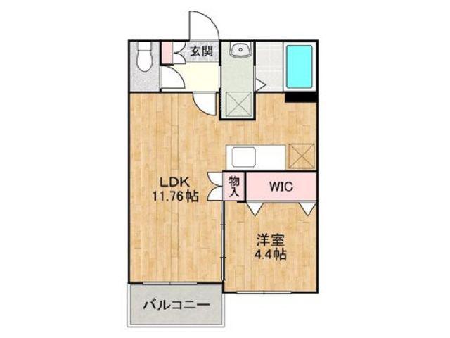ル・シエル・ブルー(1LDK/3階)の間取り写真