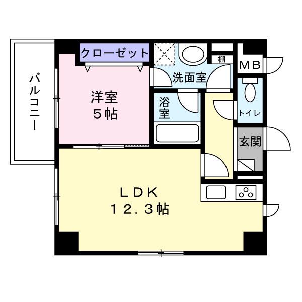 OWLSTYLE KANDACHO(1LDK/5階)の間取り写真