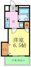 須磨パークアベニュー(1K/4階)の間取り写真
