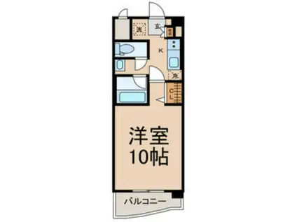 ラナ・パラッツォ(1K/4階)の間取り写真