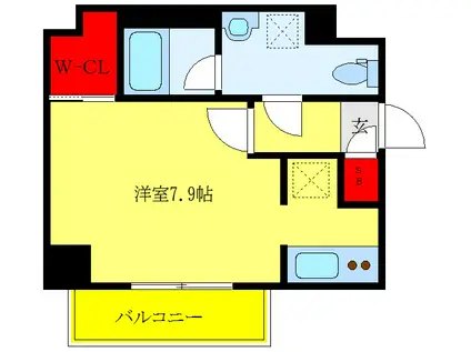 AXAS池袋レジデンス(1K/5階)の間取り写真