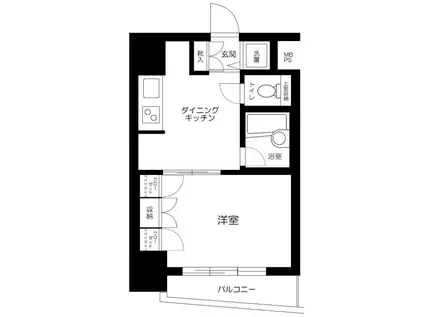 シーアイマンション池袋西(1DK/7階)の間取り写真