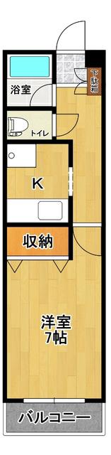 NOVA東口ビル(1K/2階)の間取り写真