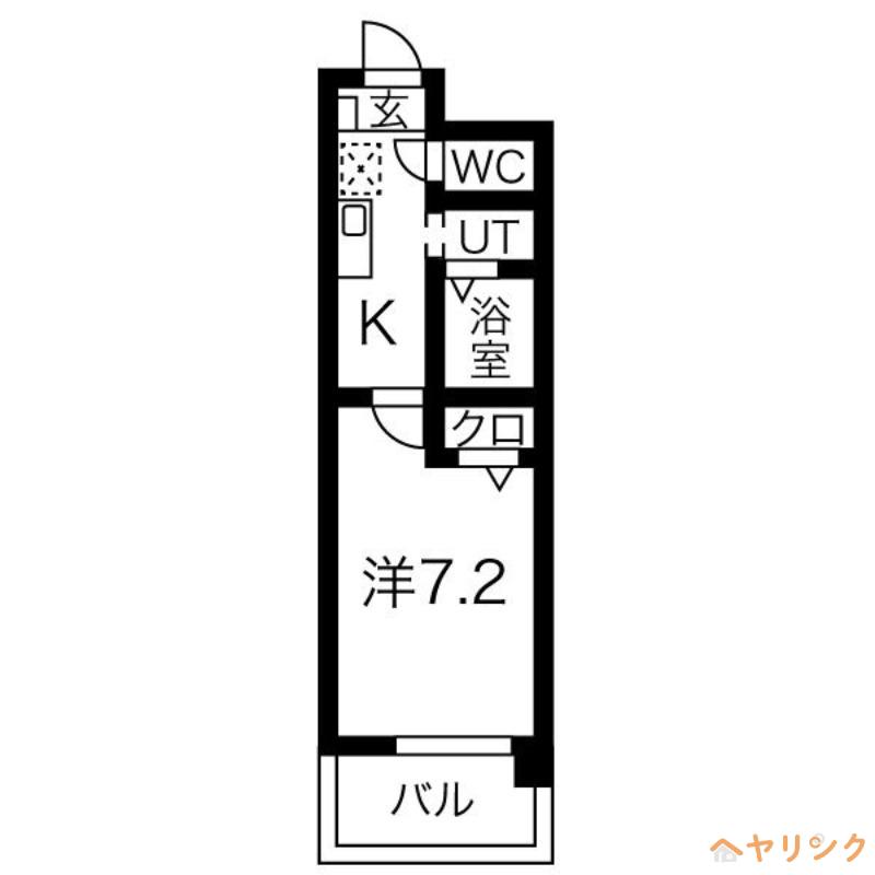 エクセレント21(1K/2階)の間取り写真